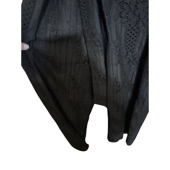 Vince Camuto 6 Black Lace Sleeveless Jumpsuit With Tie Waist - Picture 2 of 5